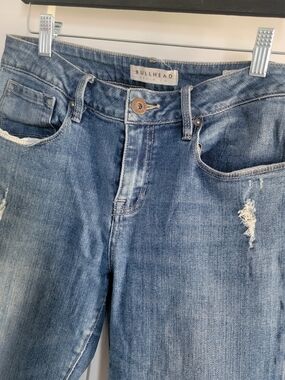 Bullhead Women's Blue Distressed Jeans Sz 11